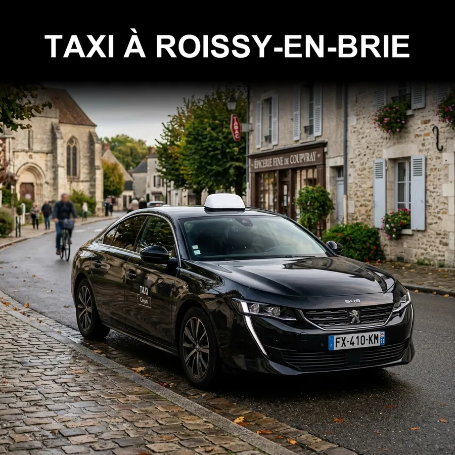 Taxi Roissy-en-Brie – transfert 24h/24 vers Disneyland Paris, CDG et Orly depuis Roissy-en-Brie (77680)